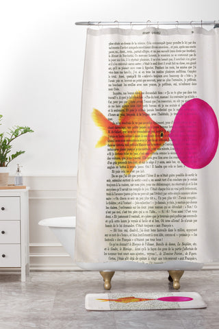 Coco de Paris Goldfish With Bubblegum Shower Curtain And Mat