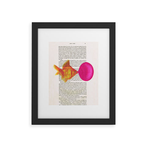 Coco de Paris Goldfish With Bubblegum Framed Art Print