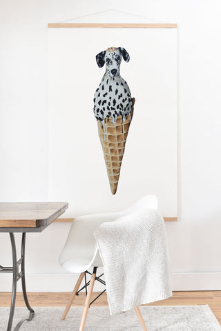 Coco de Paris Icecream Dalmatian Art Print And Hanger
