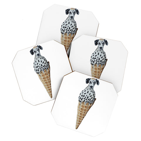 Coco de Paris Icecream Dalmatian Coaster Set