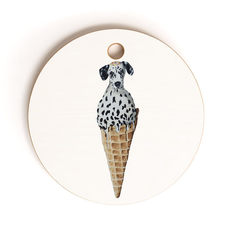 Coco de Paris Icecream Dalmatian Cutting Board Round