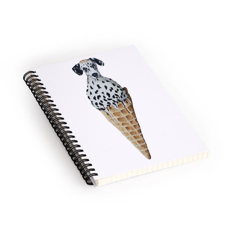 Coco de Paris Icecream Dalmatian Spiral Notebook