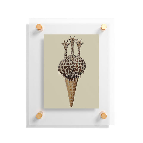 Coco de Paris Icecream giraffes Floating Acrylic Print