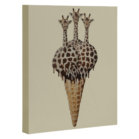 Coco de Paris Icecream giraffes Art Canvas
