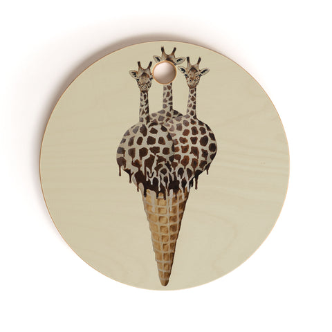Coco de Paris Icecream giraffes Cutting Board Round