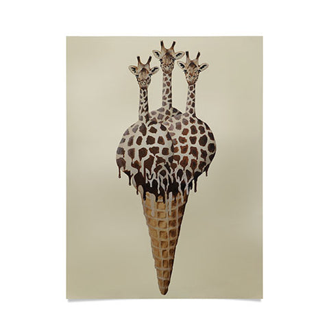Coco de Paris Icecream giraffes Poster