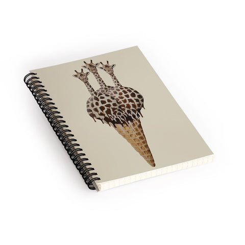 Coco de Paris Icecream giraffes Spiral Notebook