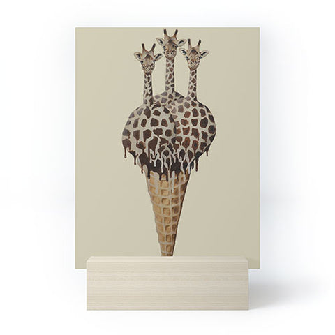 Coco de Paris Icecream giraffes Mini Art Print