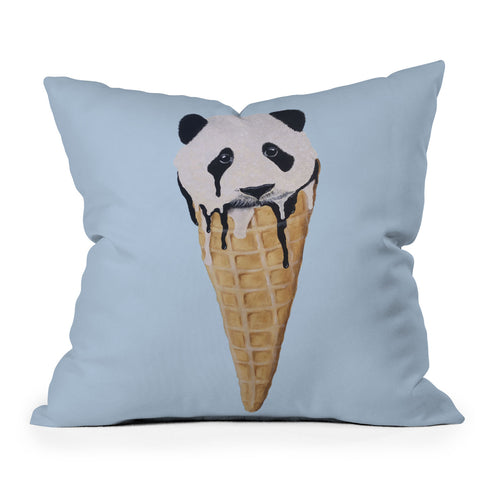 Coco de Paris Icecream panda Throw Pillow
