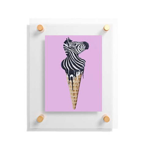 Coco de Paris Icecream zebra Floating Acrylic Print