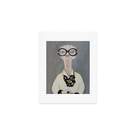 Coco de Paris Iris Apfel Ostrich Art Print