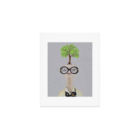 Coco de Paris Iris Apfel ostrich with a tree Art Print