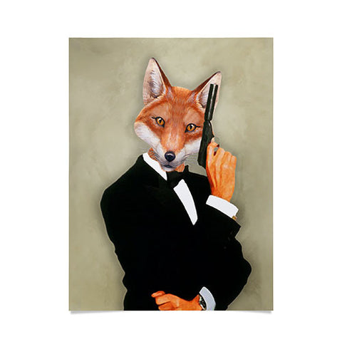 Coco de Paris James Bond Fox Poster