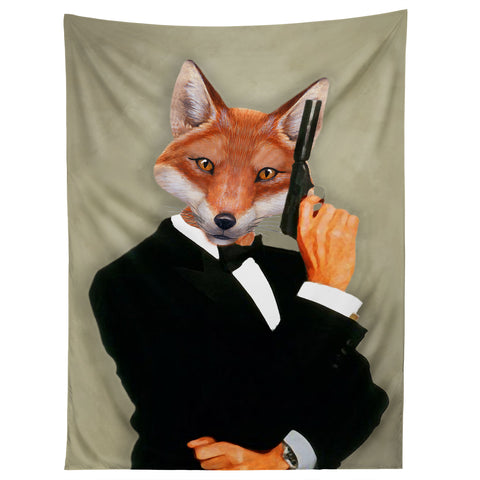 Coco de Paris James Bond Fox Tapestry
