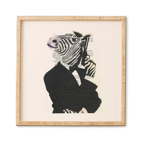 Coco de Paris James Bond Zebra Framed Wall Art