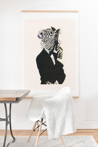 Coco de Paris James Bond Zebra Art Print And Hanger