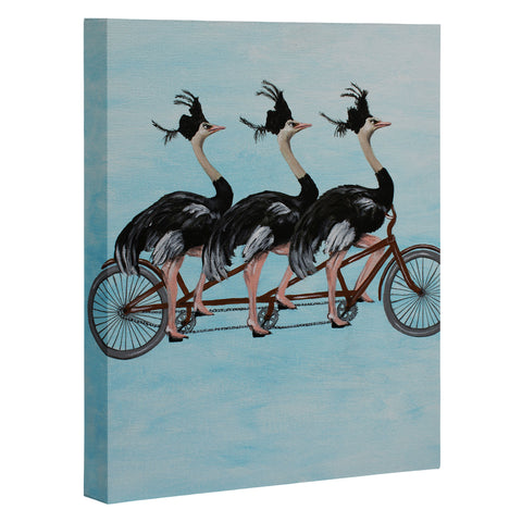 Coco de Paris Ostriches on bicycle Art Canvas