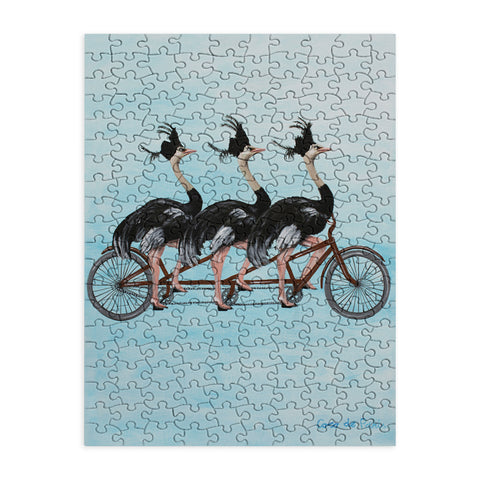 Coco de Paris Ostriches on bicycle Puzzle