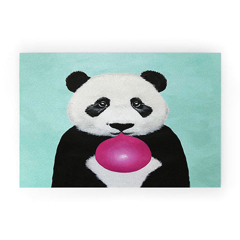 Coco de Paris Panda blowing bubblegum Welcome Mat