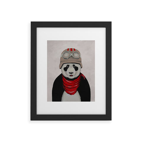 Coco de Paris Panda Pilot Framed Art Print