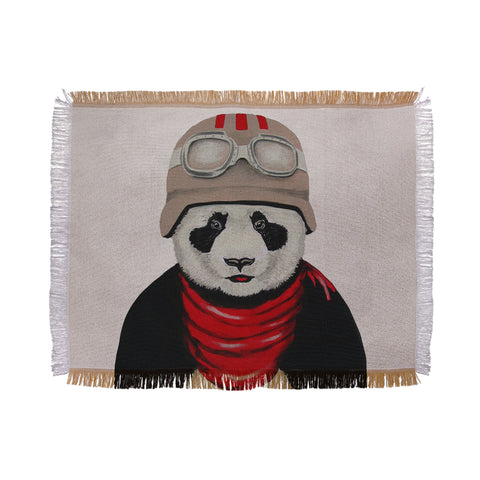 Coco de Paris Panda Pilot Throw Blanket