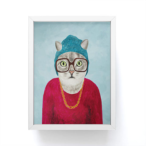Coco de Paris Rapper Cat Framed Mini Art Print