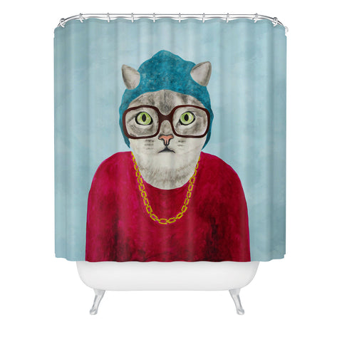 Coco de Paris Rapper Cat Shower Curtain