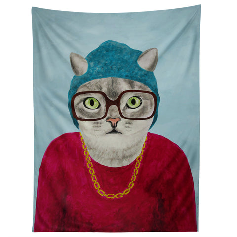 Coco de Paris Rapper Cat Tapestry