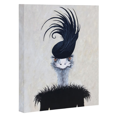 Coco de Paris Retro Ostrich Art Canvas