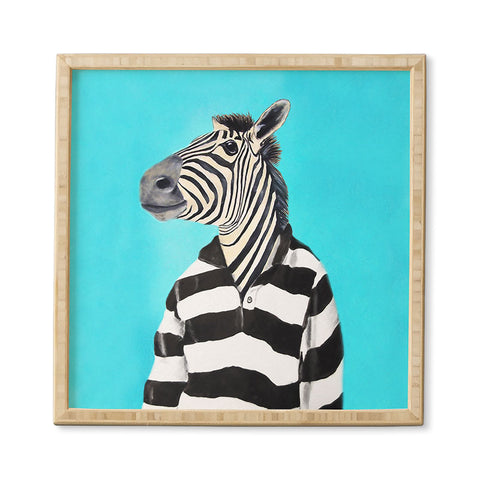 Coco de Paris Stripy Zebra Framed Wall Art