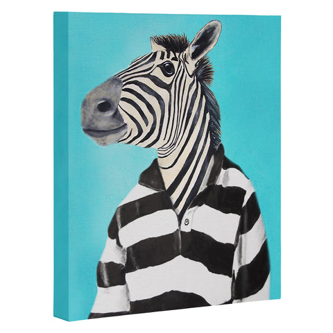 Coco de Paris Stripy Zebra Art Canvas