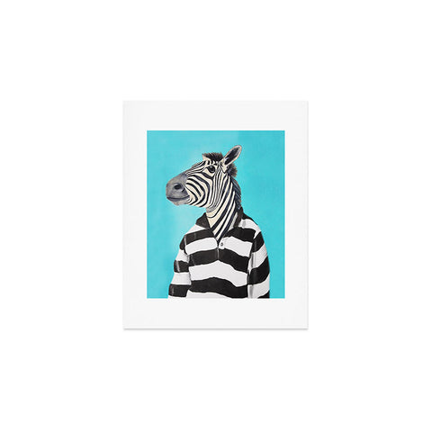 Coco de Paris Stripy Zebra Art Print