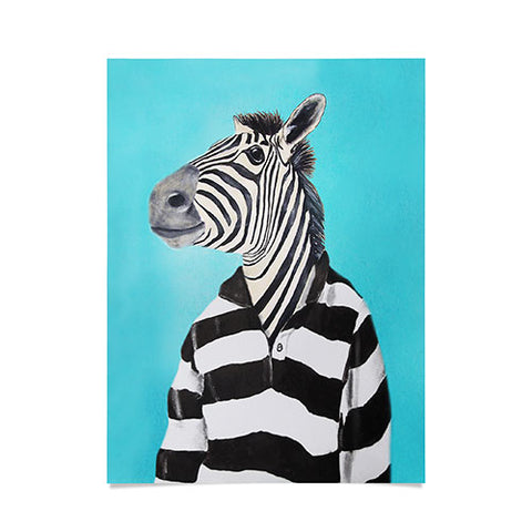 Coco de Paris Stripy Zebra Poster