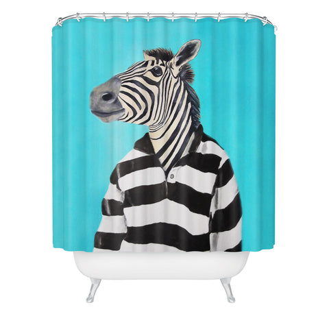 Coco de Paris Stripy Zebra Shower Curtain