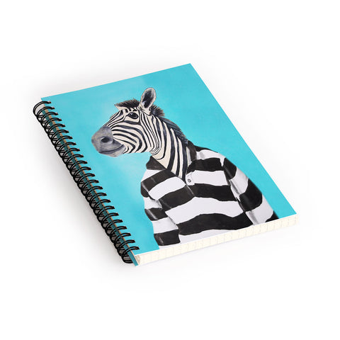 Coco de Paris Stripy Zebra Spiral Notebook