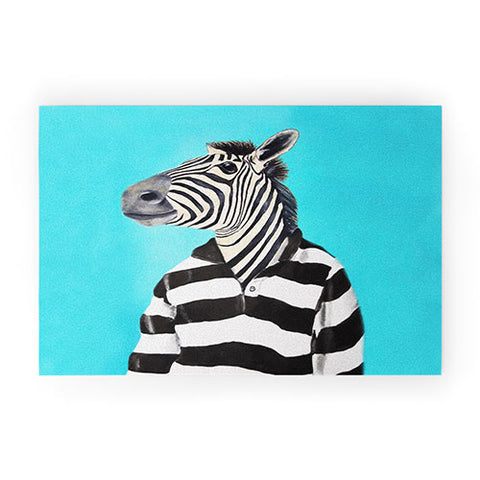 Coco de Paris Stripy Zebra Welcome Mat