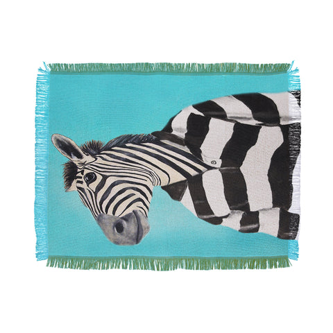 Coco de Paris Stripy Zebra Throw Blanket