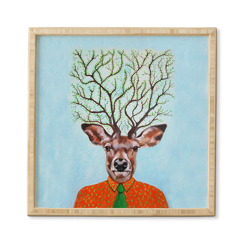 Coco de Paris Tree Deer Framed Wall Art
