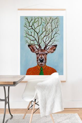 Coco de Paris Tree Deer Art Print And Hanger