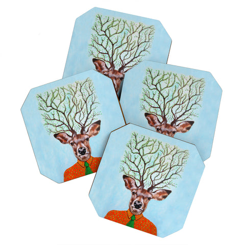 Coco de Paris Tree Deer Coaster Set