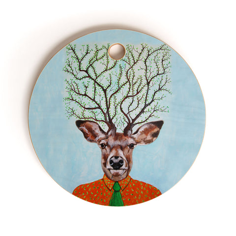 Coco de Paris Tree Deer Cutting Board Round