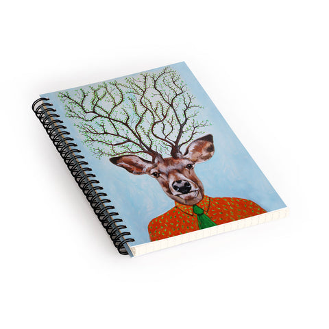 Coco de Paris Tree Deer Spiral Notebook