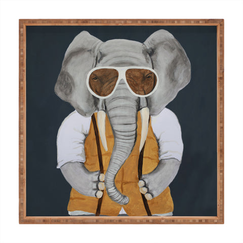 Coco de Paris Vintage elephant man Square Tray
