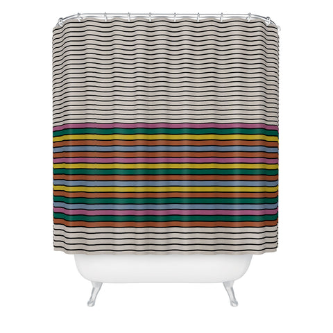 Colour Poems Abstract Arch III Shower Curtain
