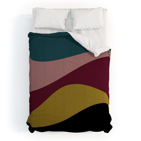 Colour Poems Abstract Color Waves Comforter