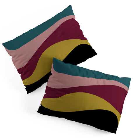 Colour Poems Abstract Color Waves Pillow Shams