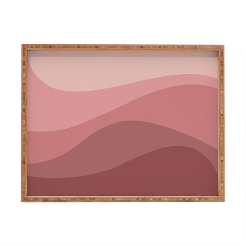 Colour Poems Abstract Color Waves V Rectangular Tray