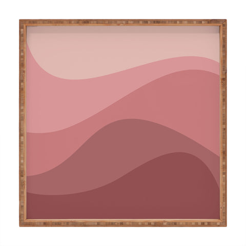Colour Poems Abstract Color Waves V Square Tray