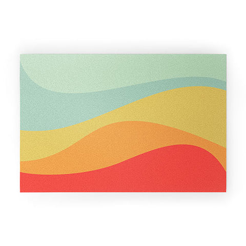 Colour Poems Abstract Color Waves VIII Welcome Mat