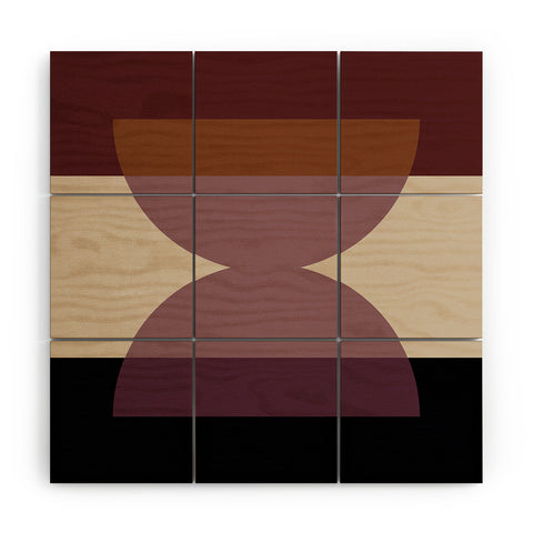 Colour Poems Abstract Minimalism III Wood Wall Mural